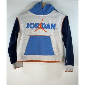 Air Jordan Hoodie Pullover Sweatshirt Boys Sz Large L Youth Kids Fleece Warm